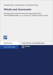 Cover of Wurde und Autonomie by Daniela Demko