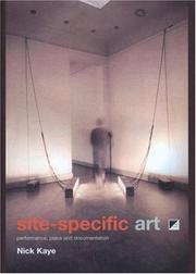 Cover of Site-specific art by Nick Kaye