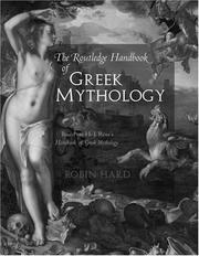 Front cover of The Routledge handbook of Greek mythology by Robin Hard