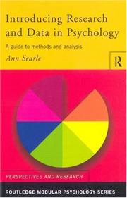 Front cover of Introducing research and data in psychology by Ann Searle