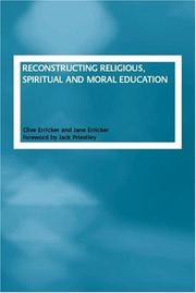 Front cover of Reconstructing Religious, Spiritual and Moral Education by Jane Erricker