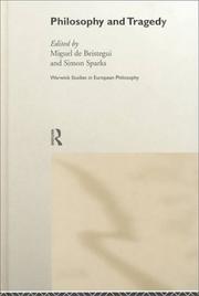 Front cover of Philosophy and Tragedy (Warwick Studies in European Philosophy) by M. Beistegui