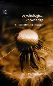 Cover of Psychological knowledge by Martin Kusch