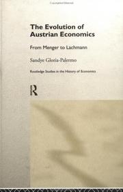 Front cover of Evolution of Austrian Economics by Sandye Gloria