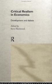 Front cover of Critical Realism in Economics by S. Fleetwood