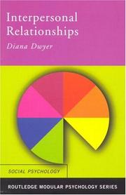 Cover of Interpersonal Relationships by Diana Dwyer