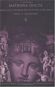 Cover of Matrona Docta by Emily Hemelrijk