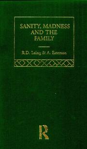 Front cover of Sanity, madness and the family by R. D. Laing