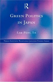 Front cover of Green politics in Japan by Peng Er Lam