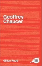 Front cover of The complete critical guide to Geoffrey Chaucer by Gillian Rudd