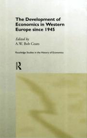 Cover of The Development of Economics in Western Europe Since 1945 (Routledge Studies in the History of Economics) by A. W. Coats