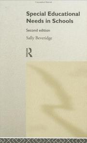 Cover of Special educational needs in schools by Sally Beveridge