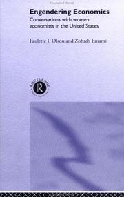 Cover of Engendering Economics by Paulette Olson