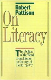 Cover of On literacy by Robert Pattison