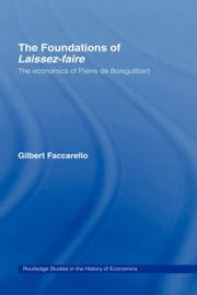 Cover of The foundations of laissez-faire by Gilbert Faccarello