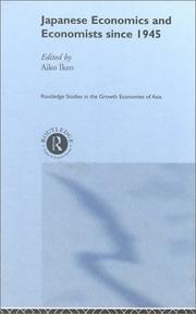 Cover of Japanese Economics and Economists Since 1945 by Aiko Ikeo