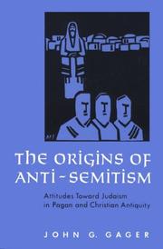 Front cover of The origins of anti-semitism by John G. Gager