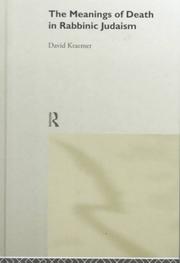 Front cover of Meanings of Death in Rabbinic Judaism by David Kraemer
