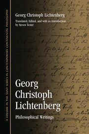 Front cover of Georg Christoph Lichtenberg by Georg Christoph Lichtenberg