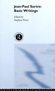 Front cover of Jean-Paul Sartre by Jean-Paul Sartre