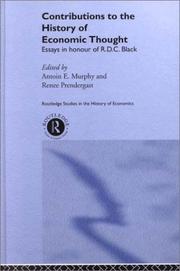 Front cover of Contributions to the History of Economic Thought by Antoin Murphy