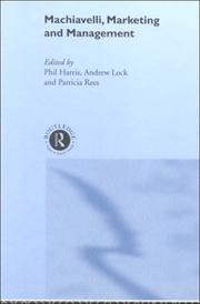 Front cover of Machiavelli, Marketing and Management by Phil Harris