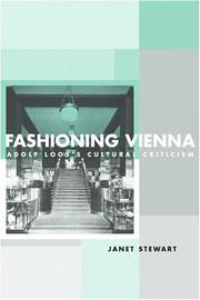 Front cover of Fashioning Vienna by Janet Stewart