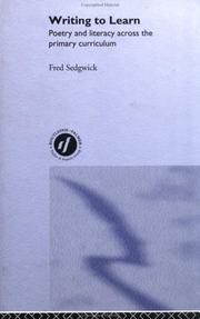 Cover of Writing to Learn by Fred Sedgwick