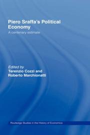 Cover of Piero Sraffa's political economy by Terenzio Cozzi