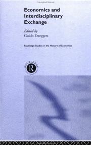 Front cover of Economics and Interdisciplinary Exchange by G. Erreygers