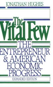 Cover of The Vital Few: American Economic Progress and Its Protagonists by Jonathan R. T. Hughes