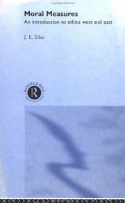 Cover of Moral Measures by James Tiles