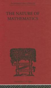 Front cover of The nature of mathematics by Max Black