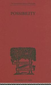 Cover of Possibility by Scott Buchanan