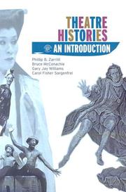 Front cover of Theatre Histories by Phillip B. Zarrilli
