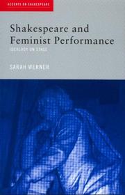 Cover of Shakespeare and feminist performance by Sarah Werner