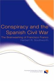 Cover of Conspiracy and the Spanish Civil War by Herbert R. Southworth