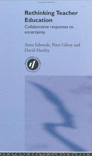 Cover of Rethinking Teacher Education by Anne Edwards