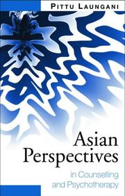 Cover of Asian perspectives in counselling and psychotherapy by Pittu Laungani