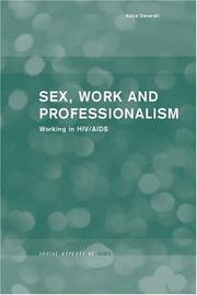 Front cover of Sex, Work and Professionalism by Katie Deverell