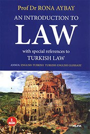Cover of An Introduction To Law by Rona Aybay
