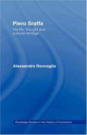 Cover of Piero Sraffa by Aless Roncaglia