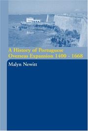 Front cover of A history of Portuguese overseas expansion, 1400-1668 by M. D. D. Newitt