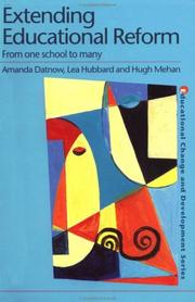 Cover of Extending educational reform by Amanda Datnow