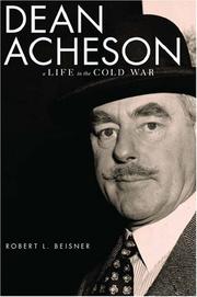 Cover of Dean Acheson by Robert L. Beisner