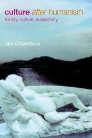 Cover of Culture after humanism by Iain Chambers