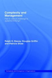 Cover of Complexity and management by Ralph D. Stacey