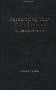 Cover of Researching Your Own Practice by John Mason - undifferentiated