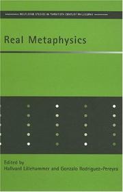 Cover of Real metaphysics by Hallvard Lillehammer