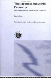 Cover of The Japanese Industrial Economy by Ian Inkster